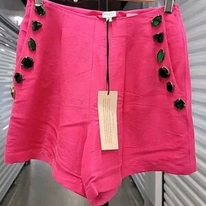Rhode Resort Vasa Shorts 100% Silk Size 4 NWT
